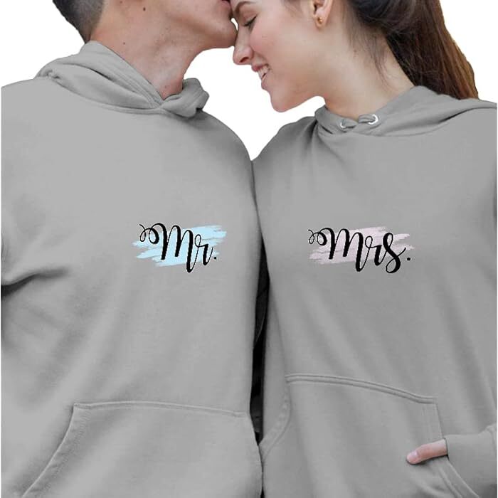 Men's & Women's Casual MR & MRS Printed Full Sleeve Cotton Men's & Women's Casual MR & MRS Printed Full Sleeve Cotton
