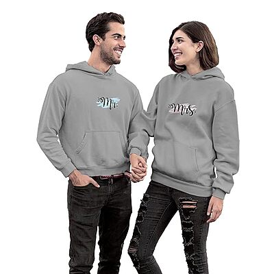 Men's & Women's Casual MR & MRS Printed Full Sleeve Cotton Men's & Women's Casual MR & MRS Printed Full Sleeve Cotton