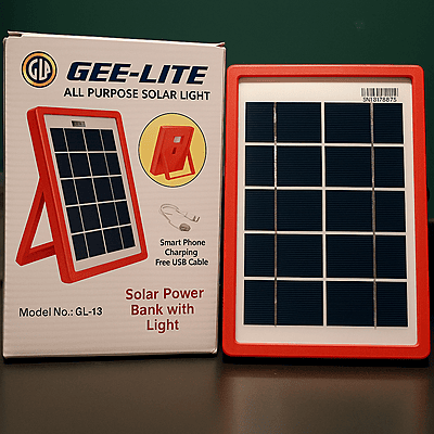 fox solar power bank With Light, Red, USB, Cellular Phone fox solar power bank With Light, Red, USB, Cellular Phone