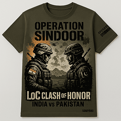 Operation Sindoor LOC Clash T-Shirt – Bold Tribute to India-Pakistan Border Heroes