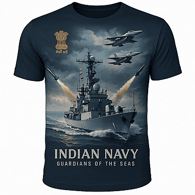 Indian Navy Guardians of the Sea T-Shirt – Honor the Maritime Warriors