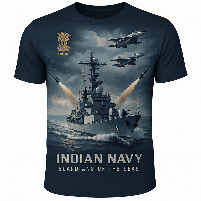 Indian Navy Guardians of the Sea T-Shirt – Honor the Maritime Warriors