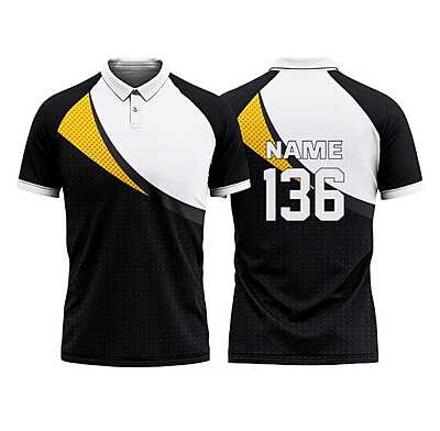 Lookswala Unisex Cricket Sportswear T-Shirt – Collared Neck, Polyester Half Sleeves for Adults Lookswala Unisex Cricket Sportswear T-Shirt – Collared Neck, Polyester Half Sleeves for Adults