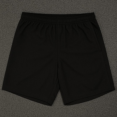Men's Regular Fit Polyester Blend Shorts, Casual Half Track Pants, Solid Design Gym Shorts with Zip Pocket, Comfortable Summer Wear Men's Regular Fit Polyester Blend Shorts, Casual Half Track Pants, Solid Design Gym Shorts with Zip Pocket, Comfortable Summer Wear