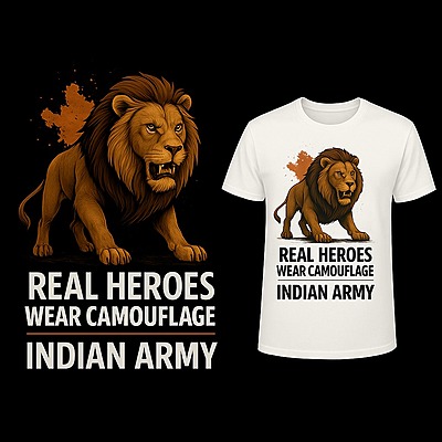 I Salute Indian Army T-Shirt for Men & Women | Cotton Rich Military Round Neck Tee