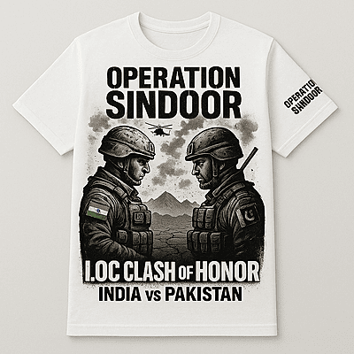 Operation Sindoor LOC Clash T-Shirt – Bold Tribute to India-Pakistan Border Heroes